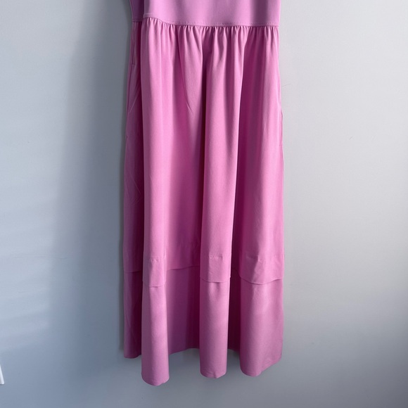 Athleta Elation V-Neck Hybrid Dress Bubblegum Maritima S P Midi Outdoor 601546 - Picture 11 of 16